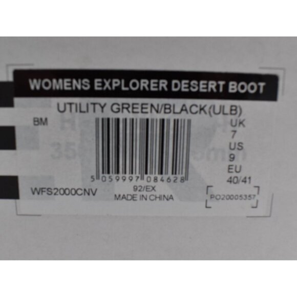 Hunter Womens Size 9 Explorer Desert Boot Utility Green Black Lace Up Boots - Picture 11 of 11